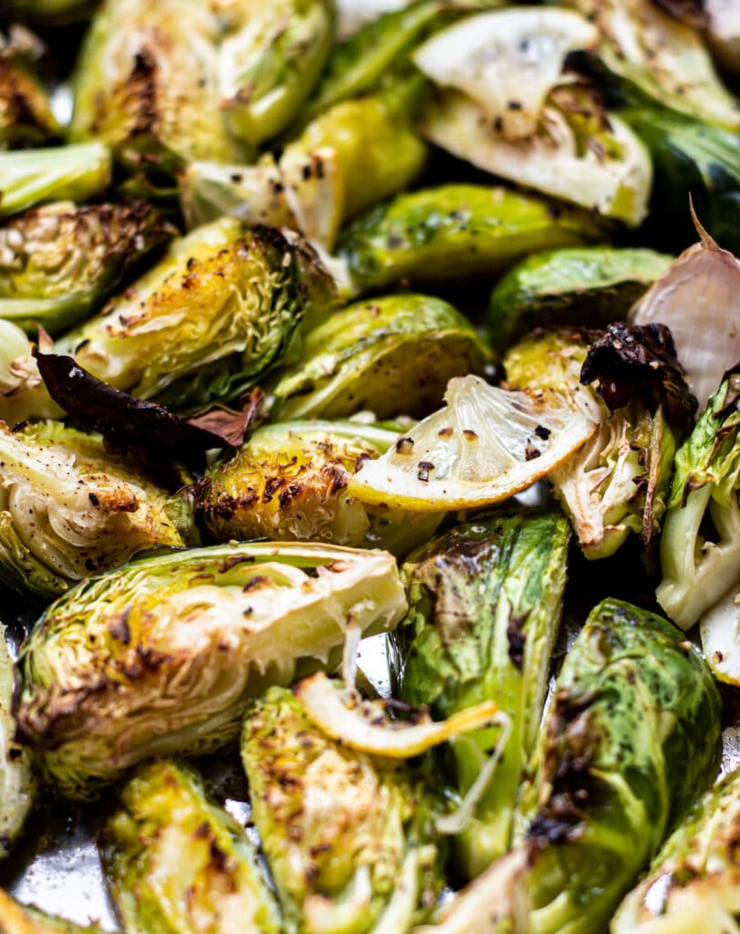roasted Brussels sprouts with lemon