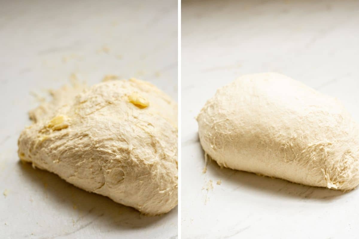 side by side dough.