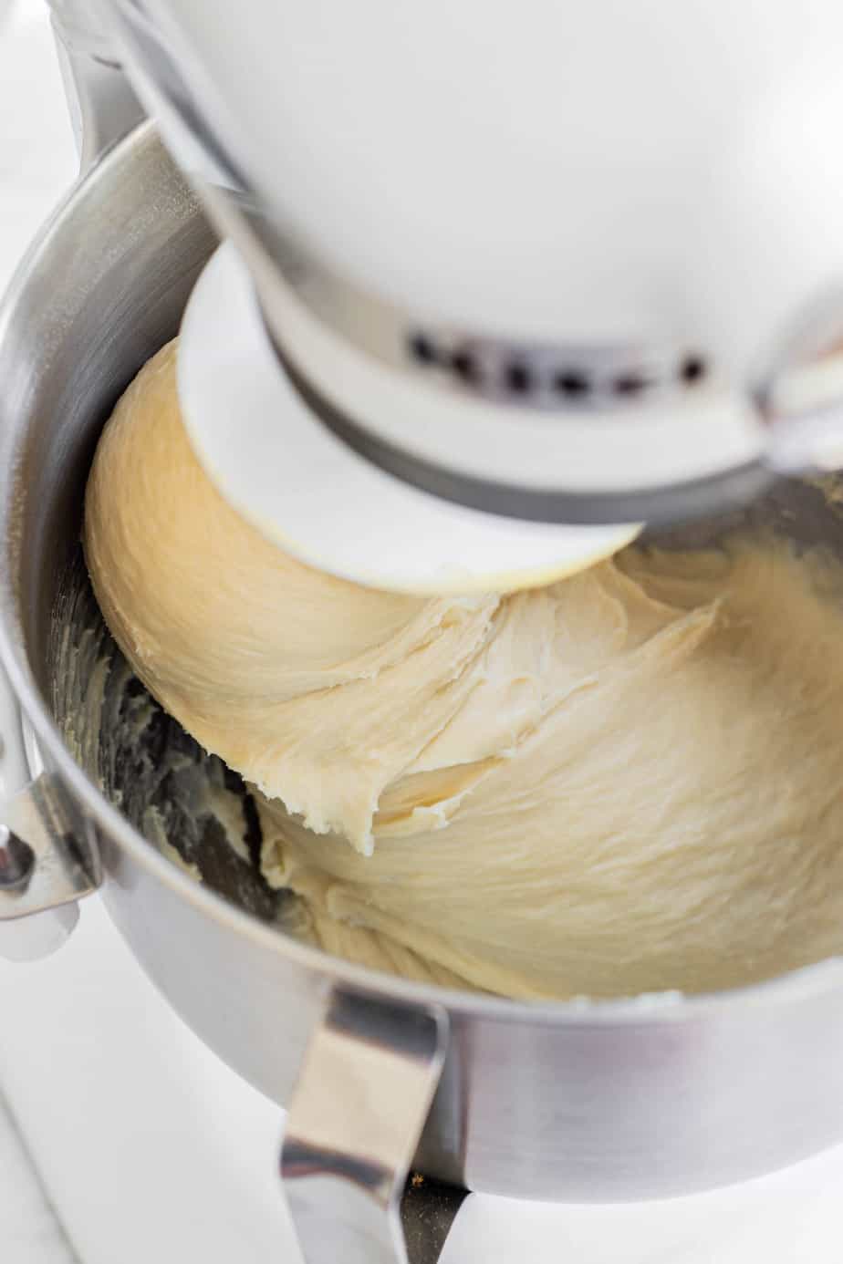 mixed dough.